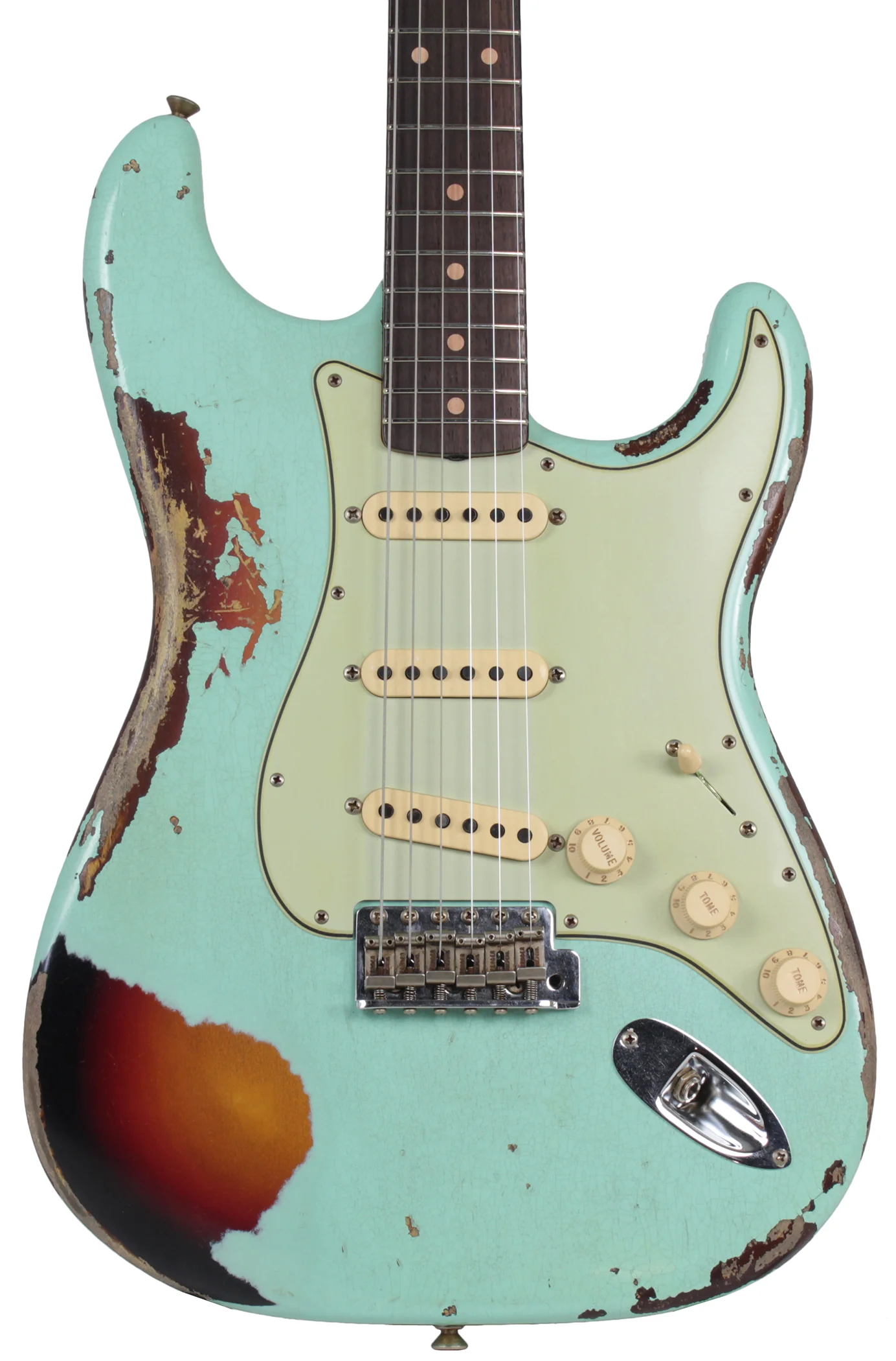 Fender Custom Shop 1961 Stratocaster - Surf Green o/ 3TS - Special Run - Image 3