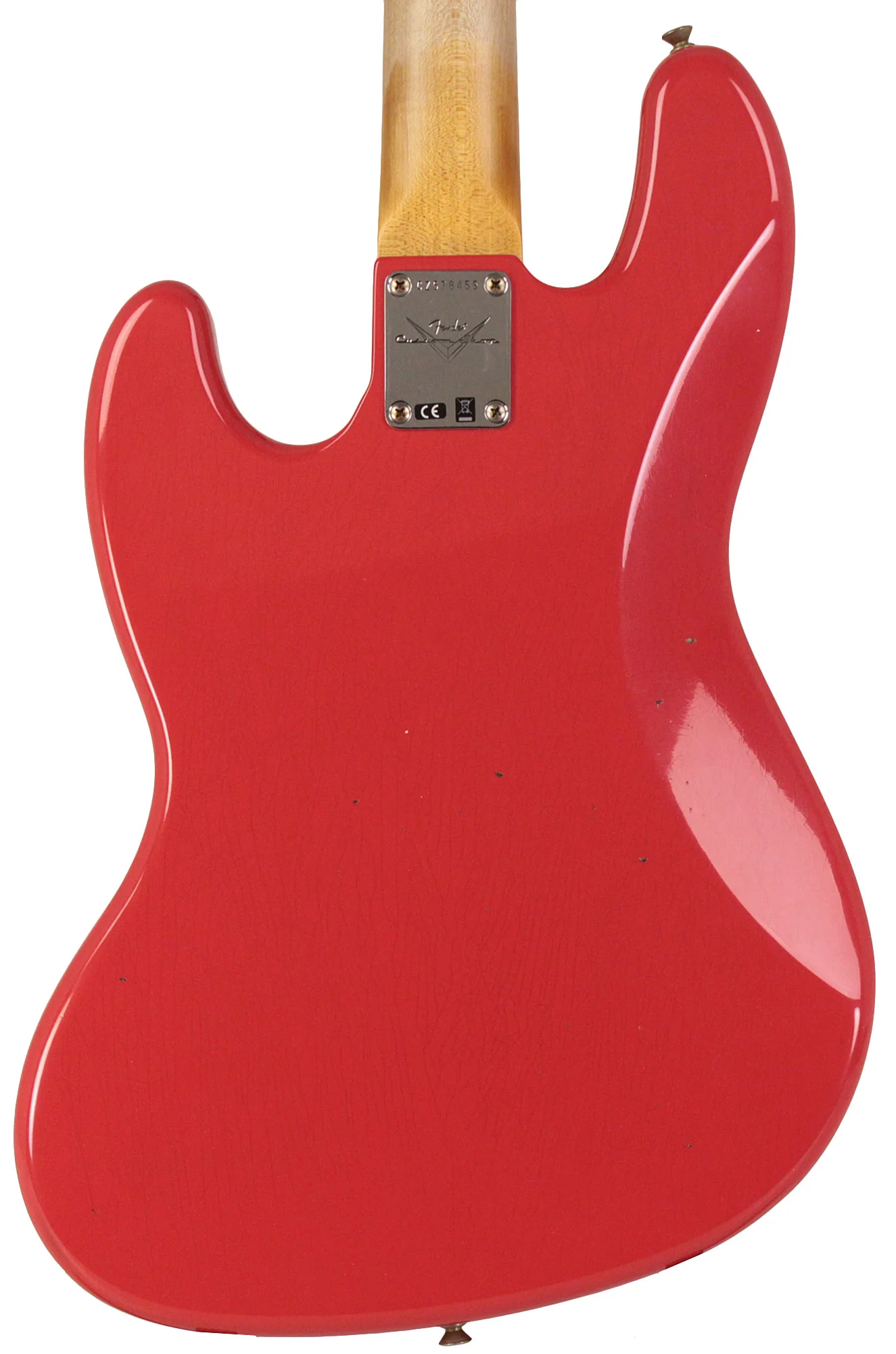 Fender Custom Shop 1963 Jazz Bass, Journeyman Relic, Aged Fiesta Red - Image 6