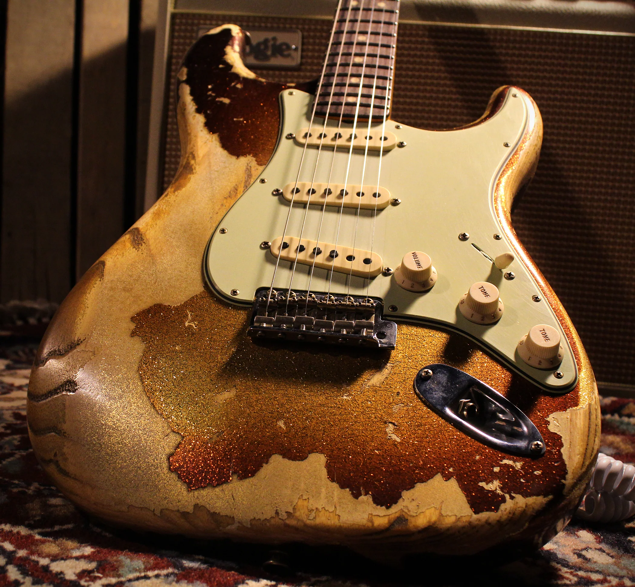 Fender Custom Shop 1963 Super Heavy Relic Stratocaster, 3-Tone Sunburst Sparkle - Image 13