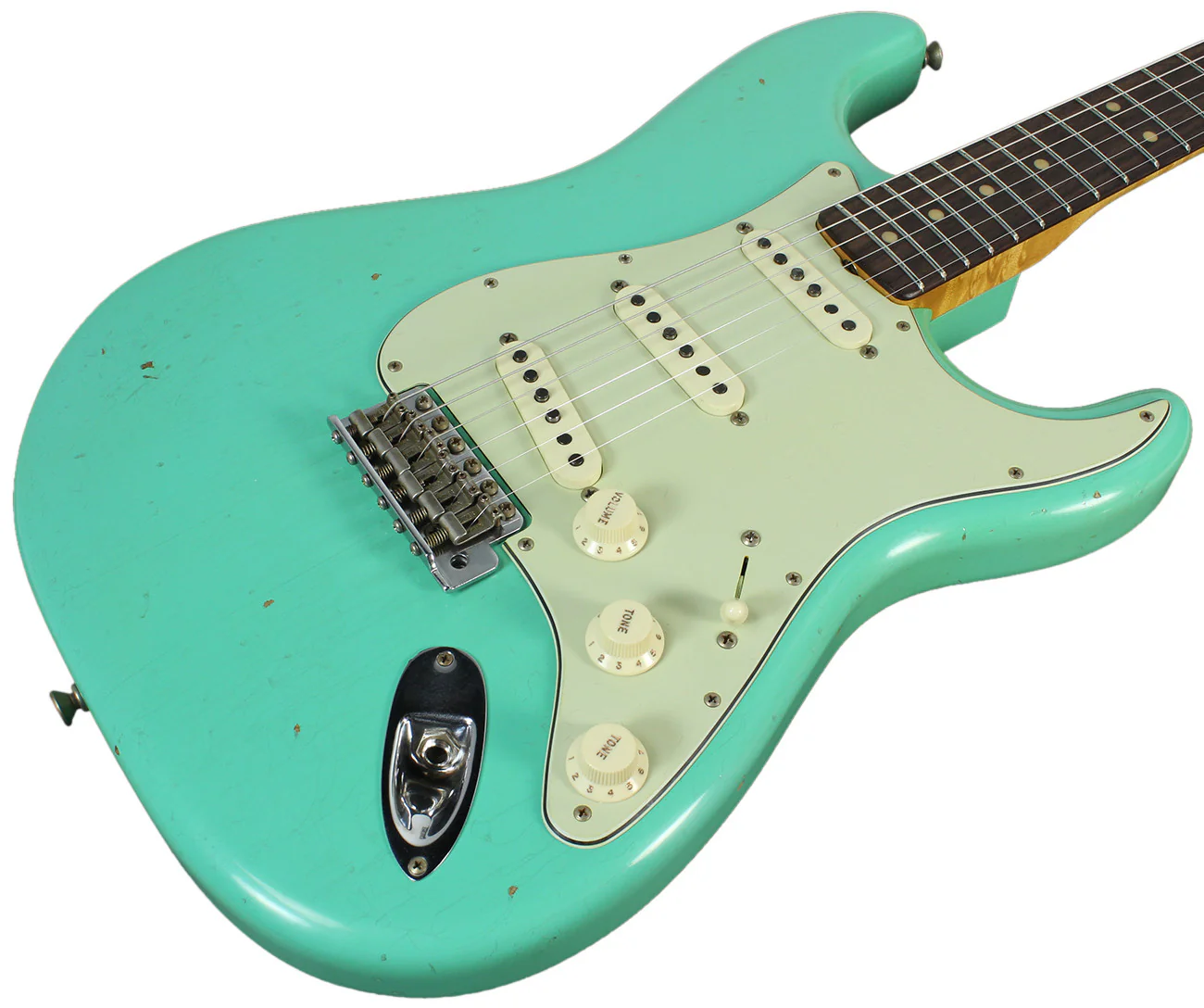 Fender Custom Shop 1963 Journeyman Relic Stratocaster - Aged Sea Foam Green - NAMM - Image 2