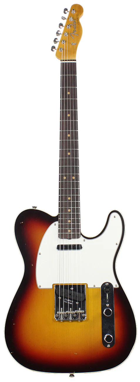 Fender Custom Shop 1963 Journeyman Relic Telecaster Custom - Chocolate 3 Tone Sunburst - Image 2