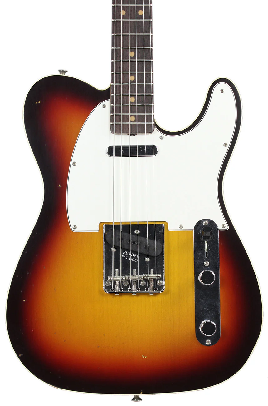 Fender Custom Shop 1963 Journeyman Relic Telecaster Custom - Chocolate 3 Tone Sunburst - Image 3
