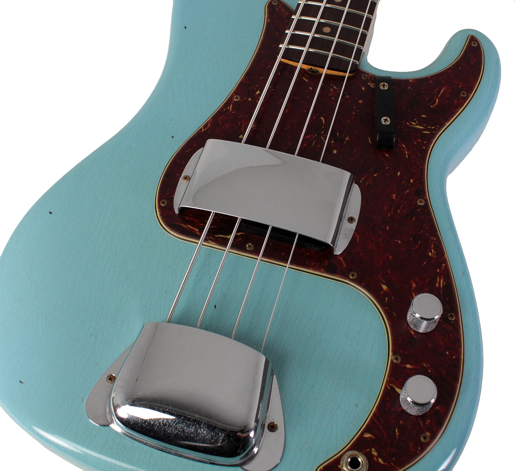 Fender Custom Shop 1963 Precision Bass, Journeyman Relic, Aged Daphne Blue - Image 3