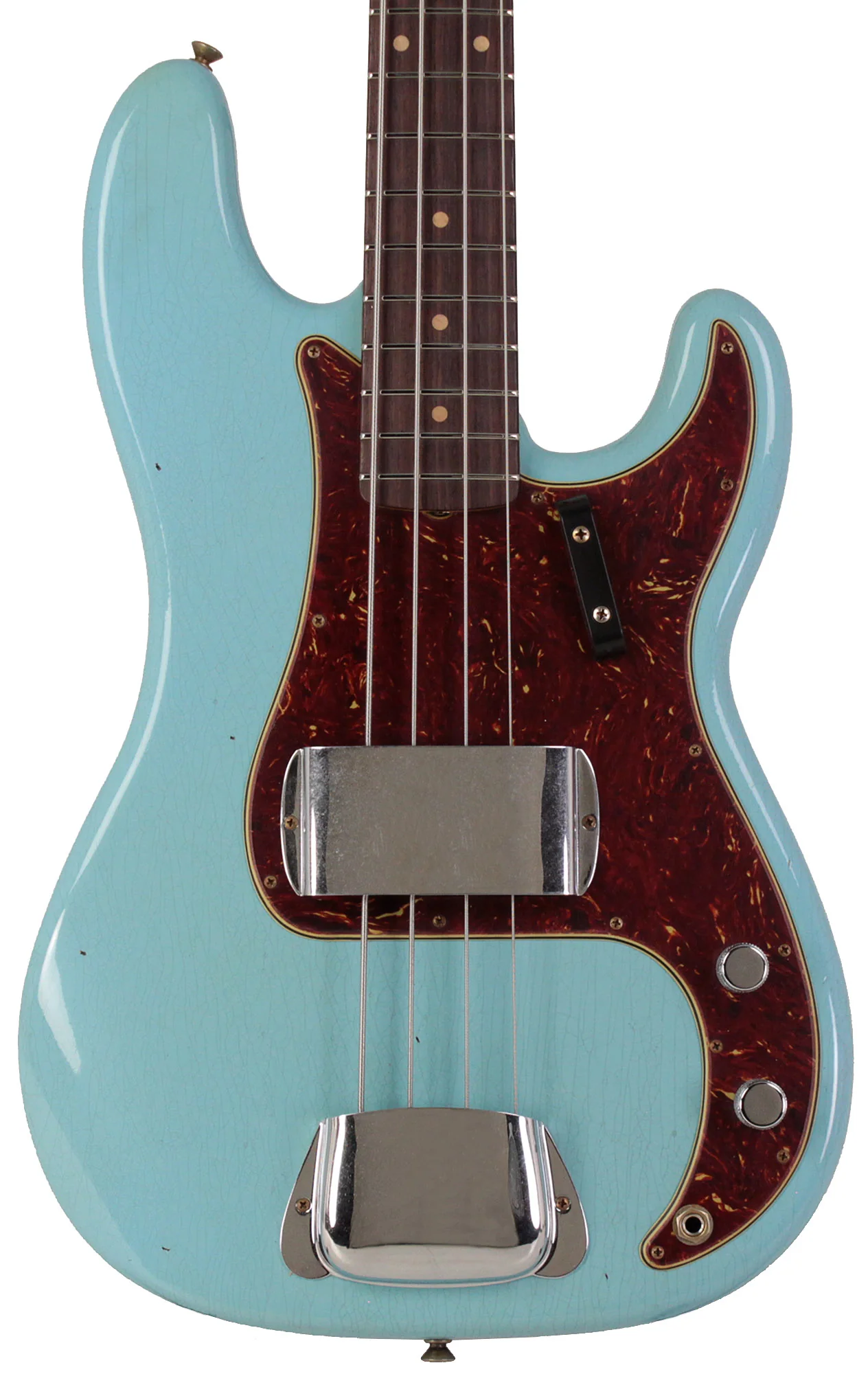 Fender Custom Shop 1963 Precision Bass, Journeyman Relic, Aged Daphne Blue - Image 5