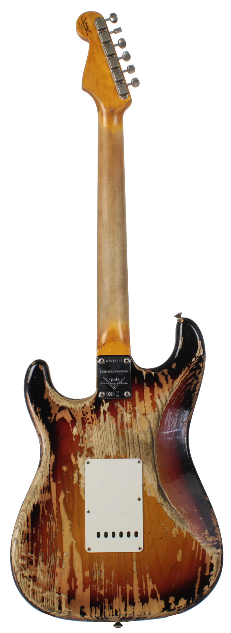 Fender Custom Shop 1963 Super Heavy Relic Stratocaster - Faded 3-Tone Sunburst - Image 7