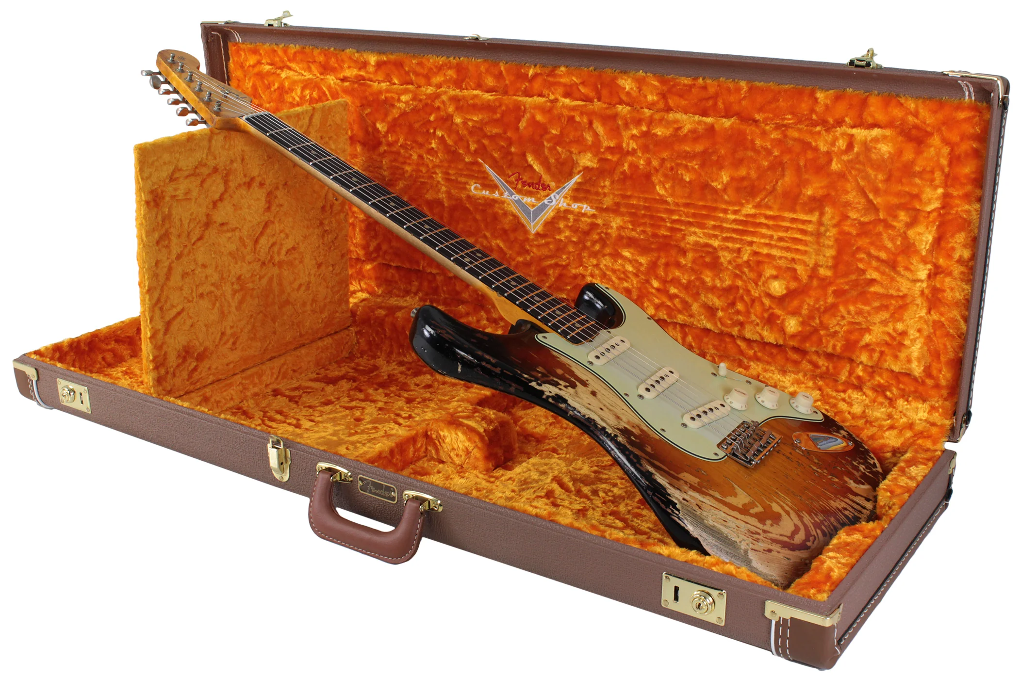 Fender Custom Shop 1963 Super Heavy Relic Stratocaster - Faded 3-Tone Sunburst - Image 9