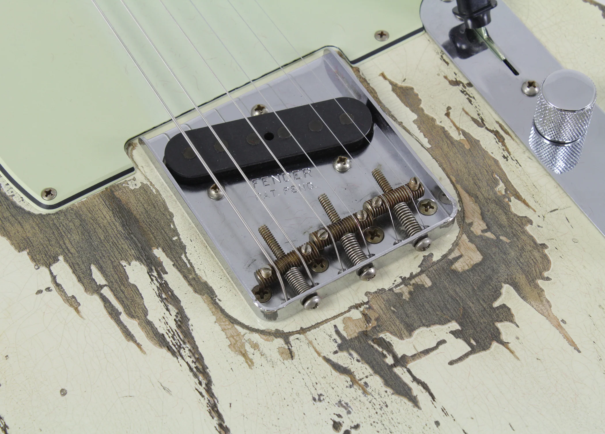 Fender Custom Shop 1963 Super Heavy Relic Telecaster, Super Faded Olympic White - Image 5