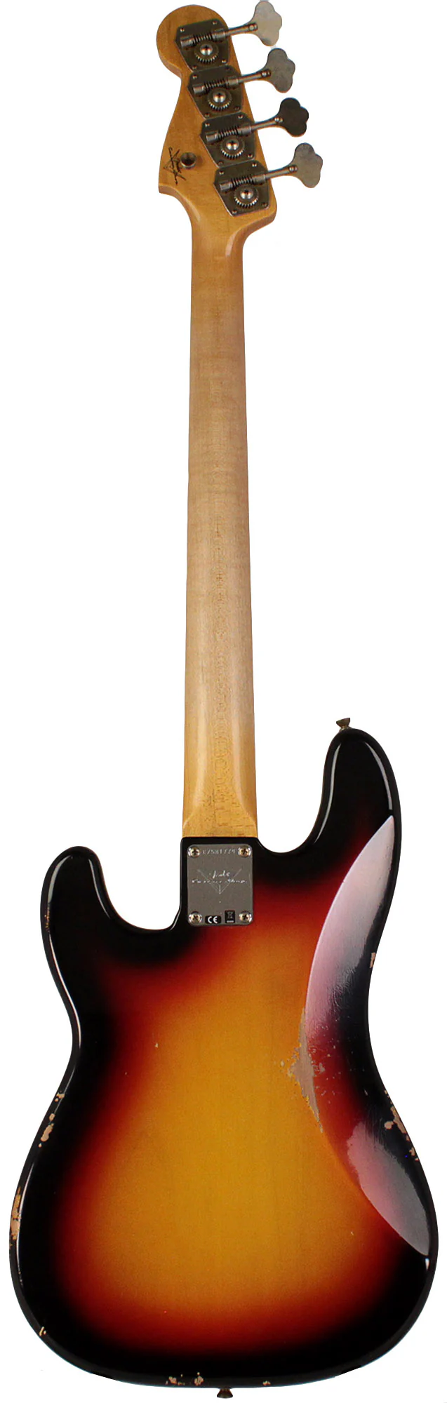 Fender Custom Shop 1964 Precision Bass, Relic, Bleached 3-Tone Sunburst - Image 7