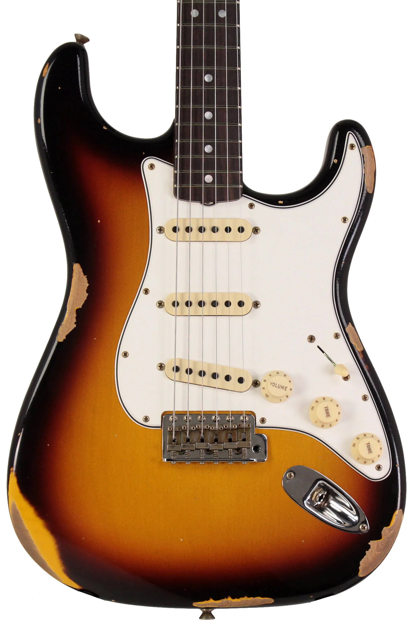 Fender Custom Shop Limited 1964 Stratocaster, Relic, Faded Aged 3-Tone Sunburst - Image 6