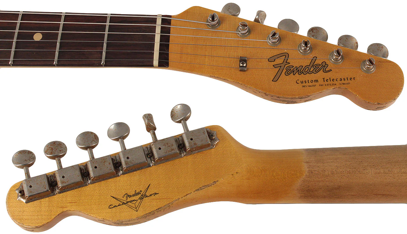 Fender Custom Shop 1964 Telecaster Custom, Heavy Relic, Aged Ice Blue Metallic - Image 10