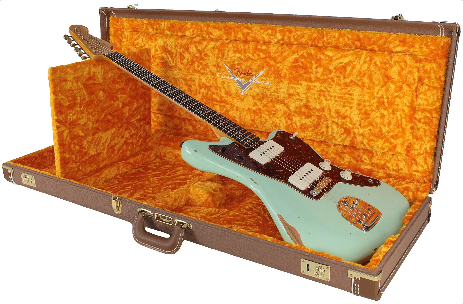 Fender Custom Shop 1965 Jazzmaster, Relic, Faded, Aged Surf Green - Image 10
