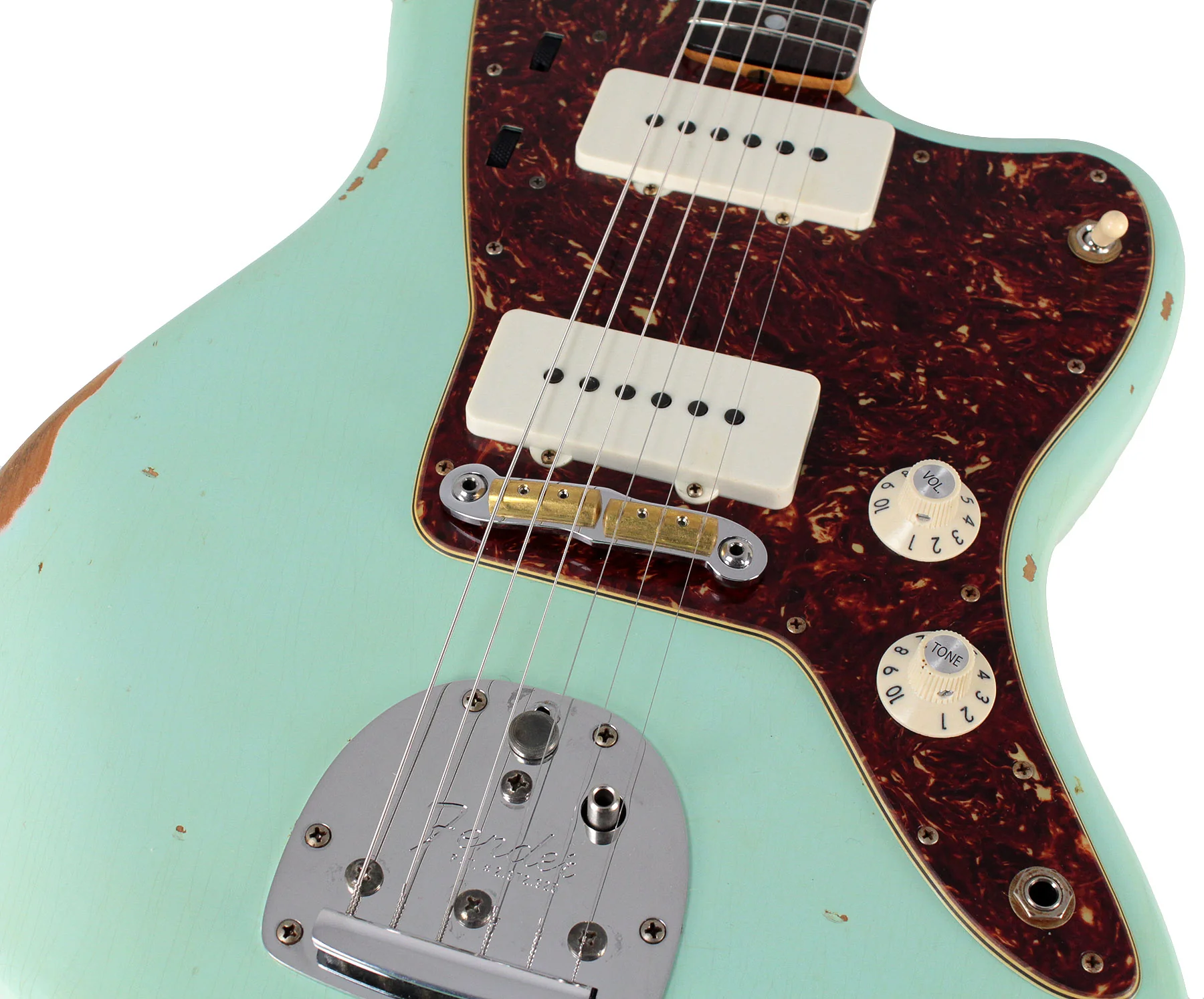 Fender Custom Shop 1965 Jazzmaster, Relic, Faded, Aged Surf Green - Image 3