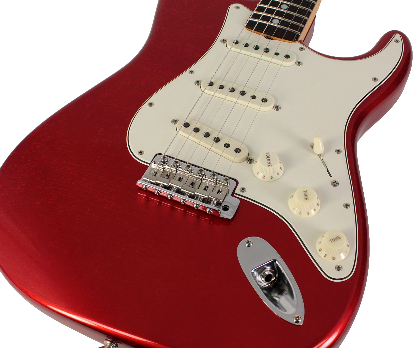 Fender Custom Shop 1966 Stratocaster Deluxe Closet Classic, Faded Aged Candy Apple Red - Image 3