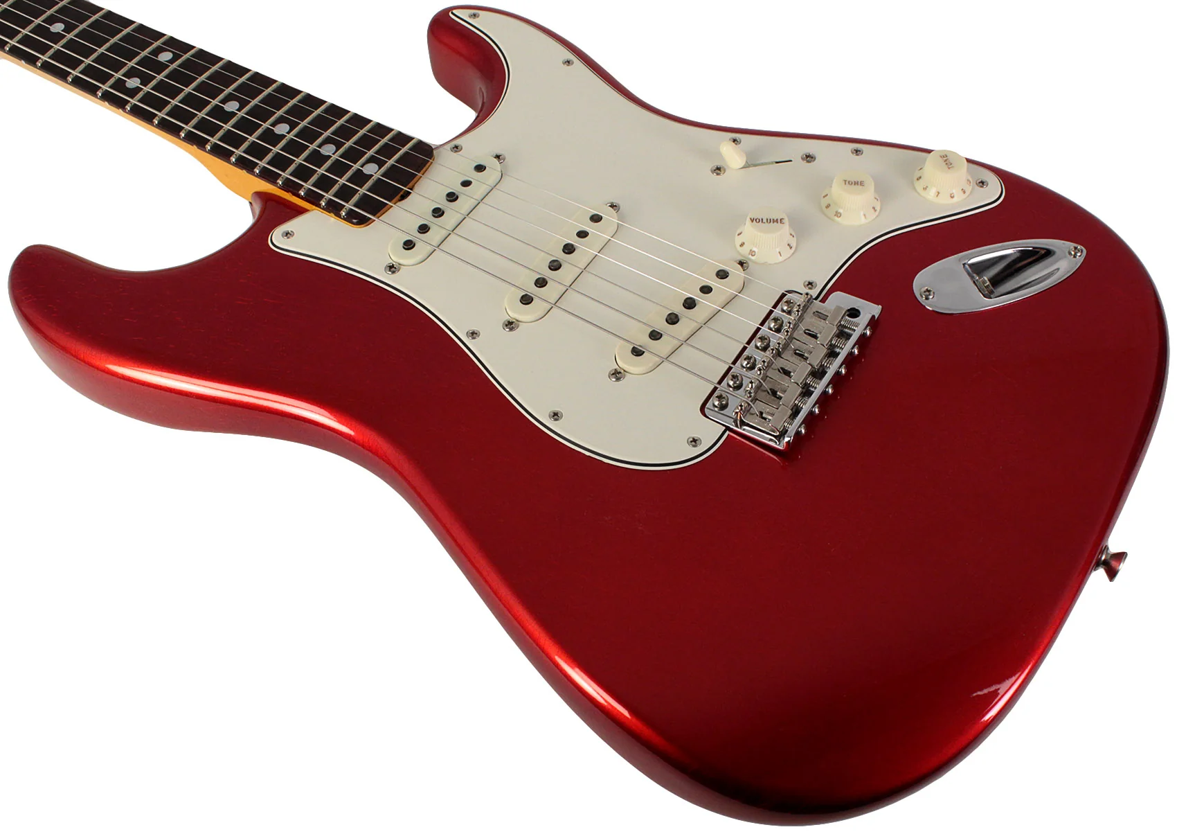 Fender Custom Shop 1966 Stratocaster Deluxe Closet Classic, Faded Aged Candy Apple Red - Image 4
