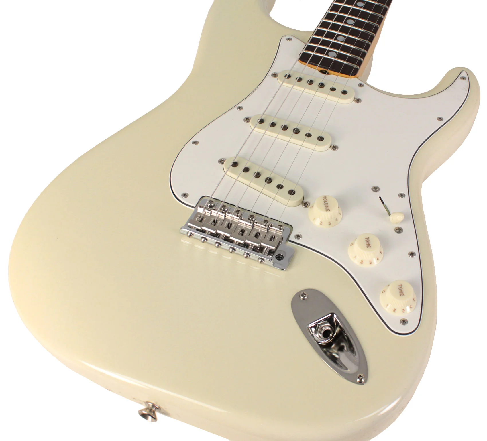 Fender Custom Shop 1966 Stratocaster Deluxe Closet Classic, Super Aged Olympic White - Image 3