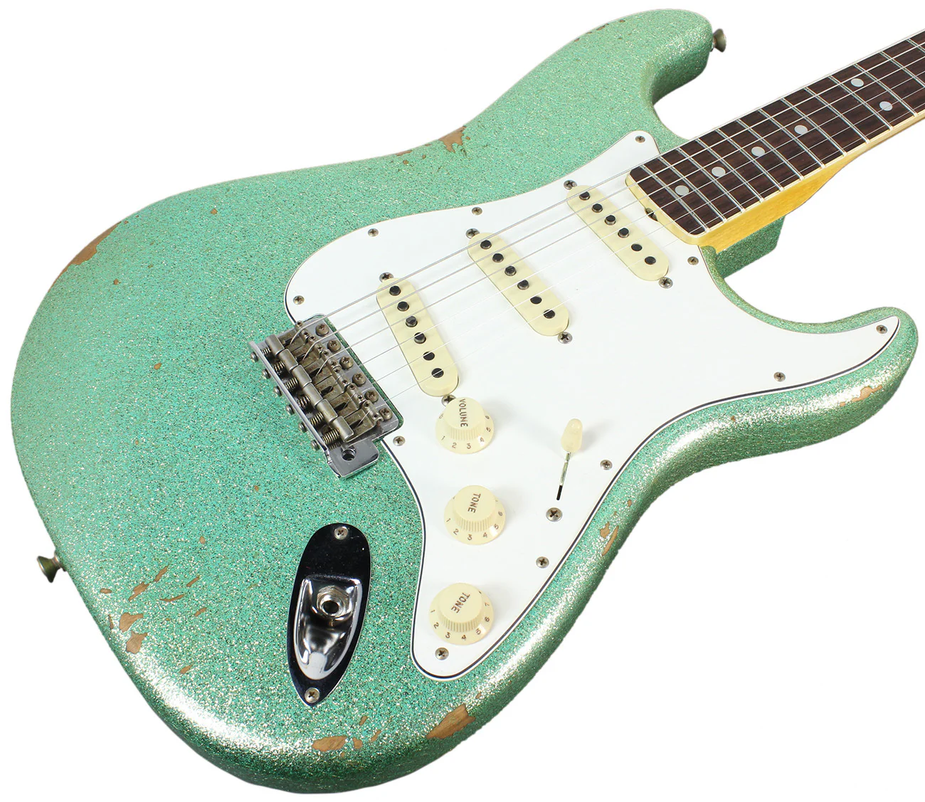 Fender Custom Shop 1967 Relic Stratocaster - Sea Foam Green Sparkle - NAMM - Image 2