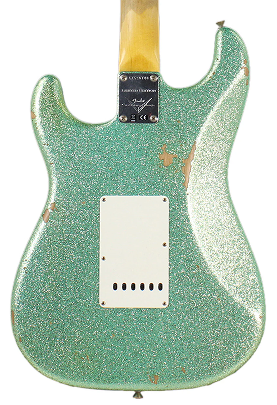 Fender Custom Shop 1967 Relic Stratocaster - Sea Foam Green Sparkle - NAMM - Image 4