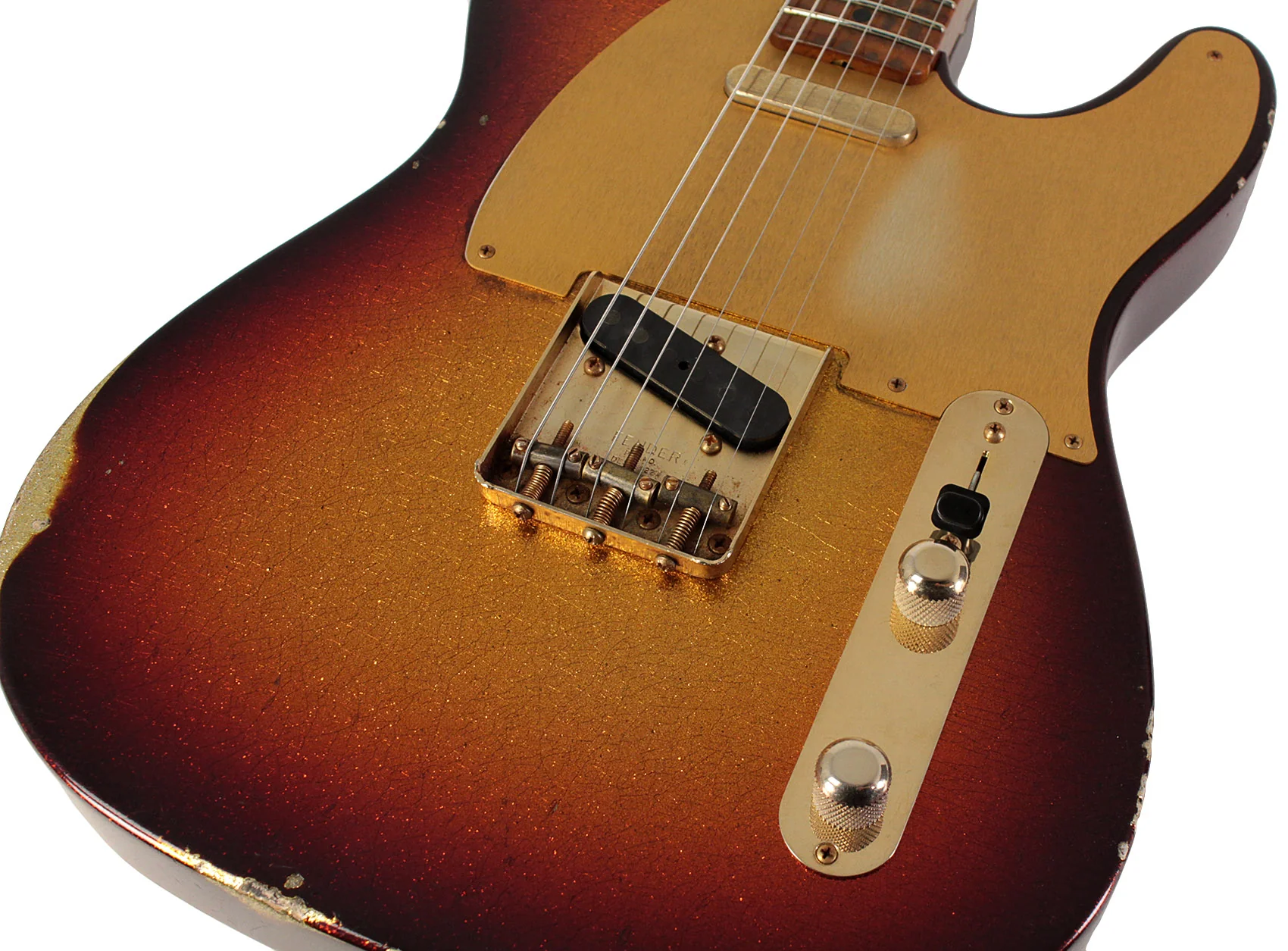Fender Custom Shop 50's Tele, Relic, Masterbuilt Apprentice Nick Saccone, 3TS Sparkle - Image 3