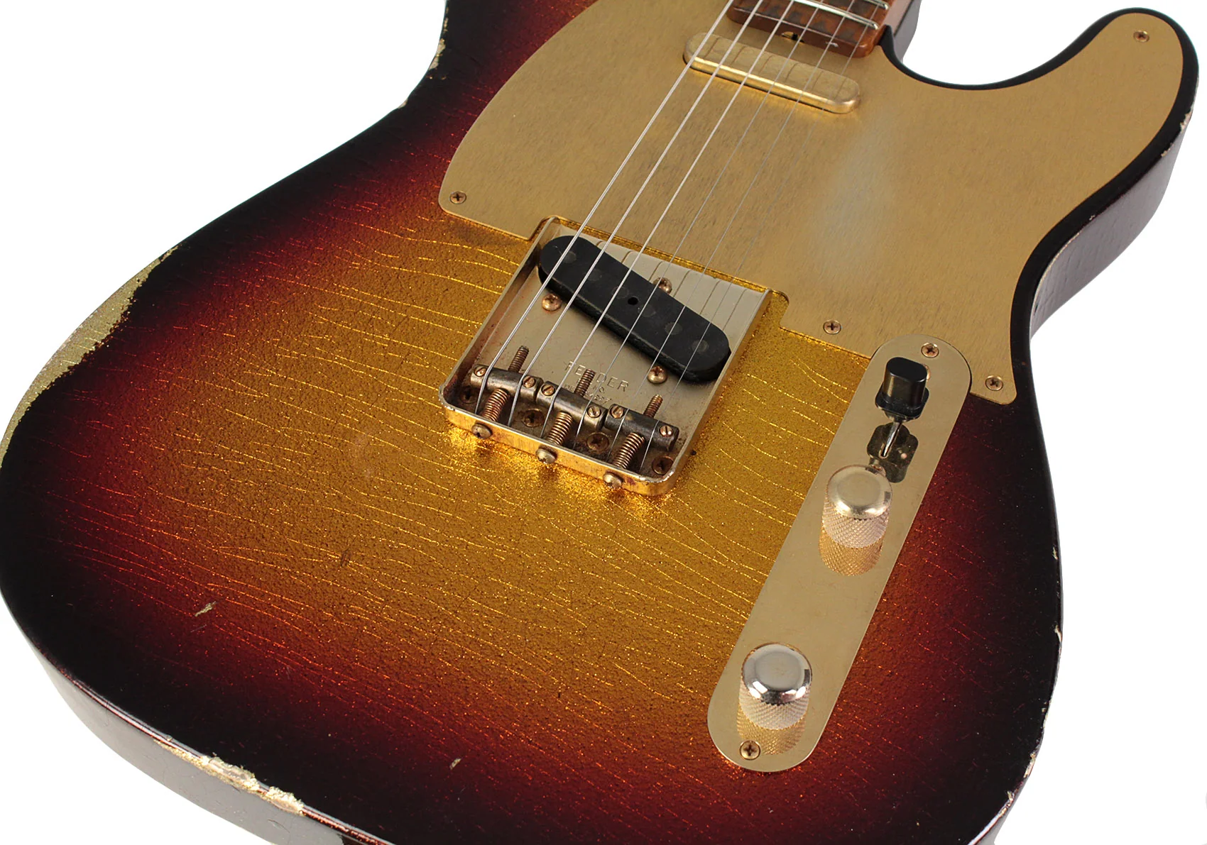 Fender Custom Shop 50's Tele, Relic, Masterbuilt Apprentice Nick Saccone, 3TS Sparkle - Image 3