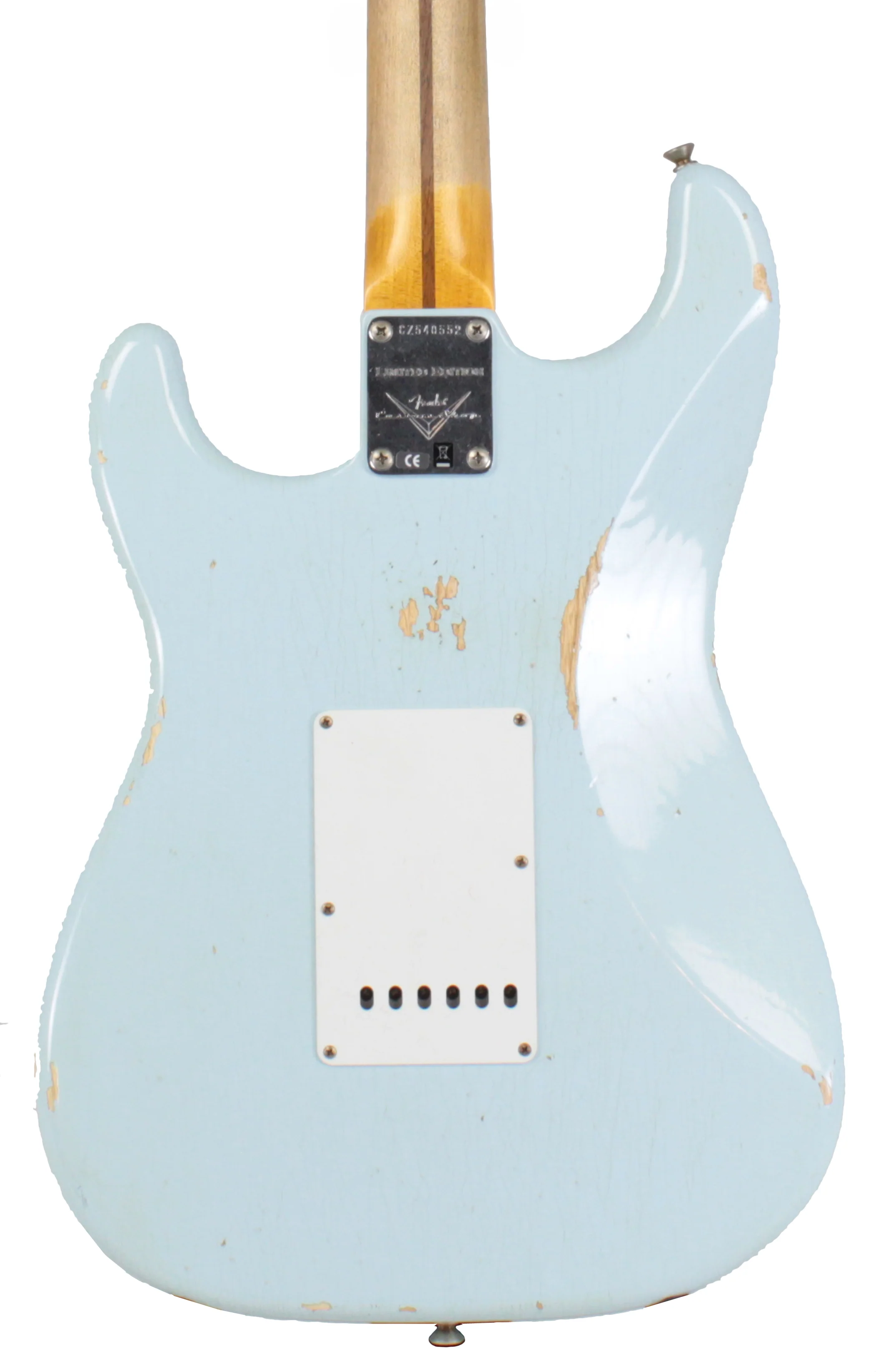 Fender Custom Shop 1956 Relic Strat Guitar, Faded Sonic Blue - Image 6