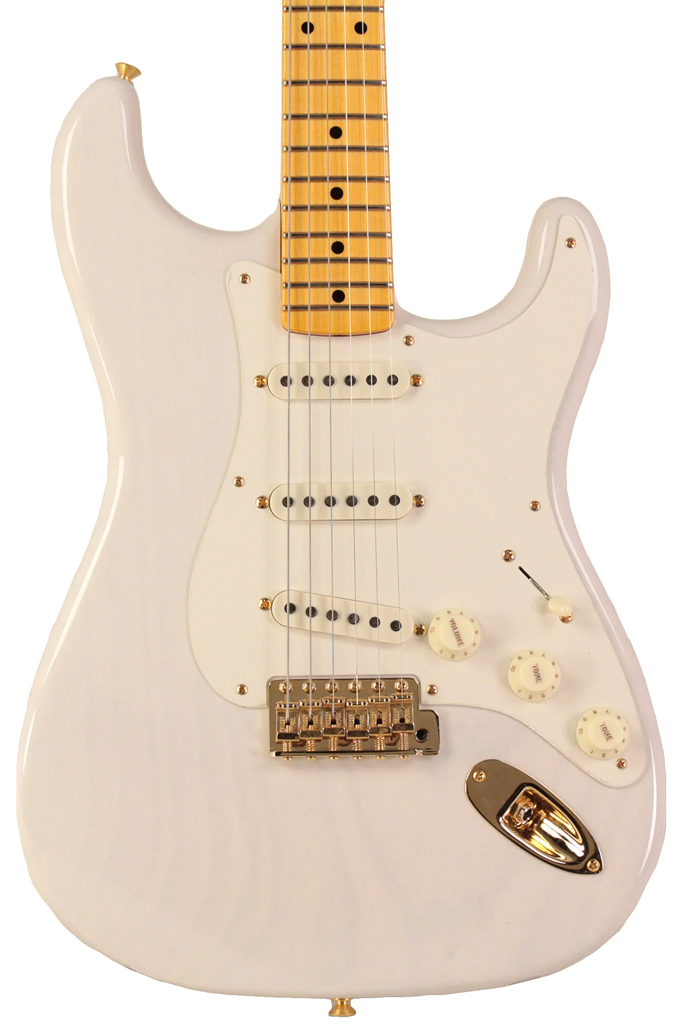 Fender Custom Shop Vintage Custom 1957 Stratocaster NOS, Aged White Blonde - Image 5