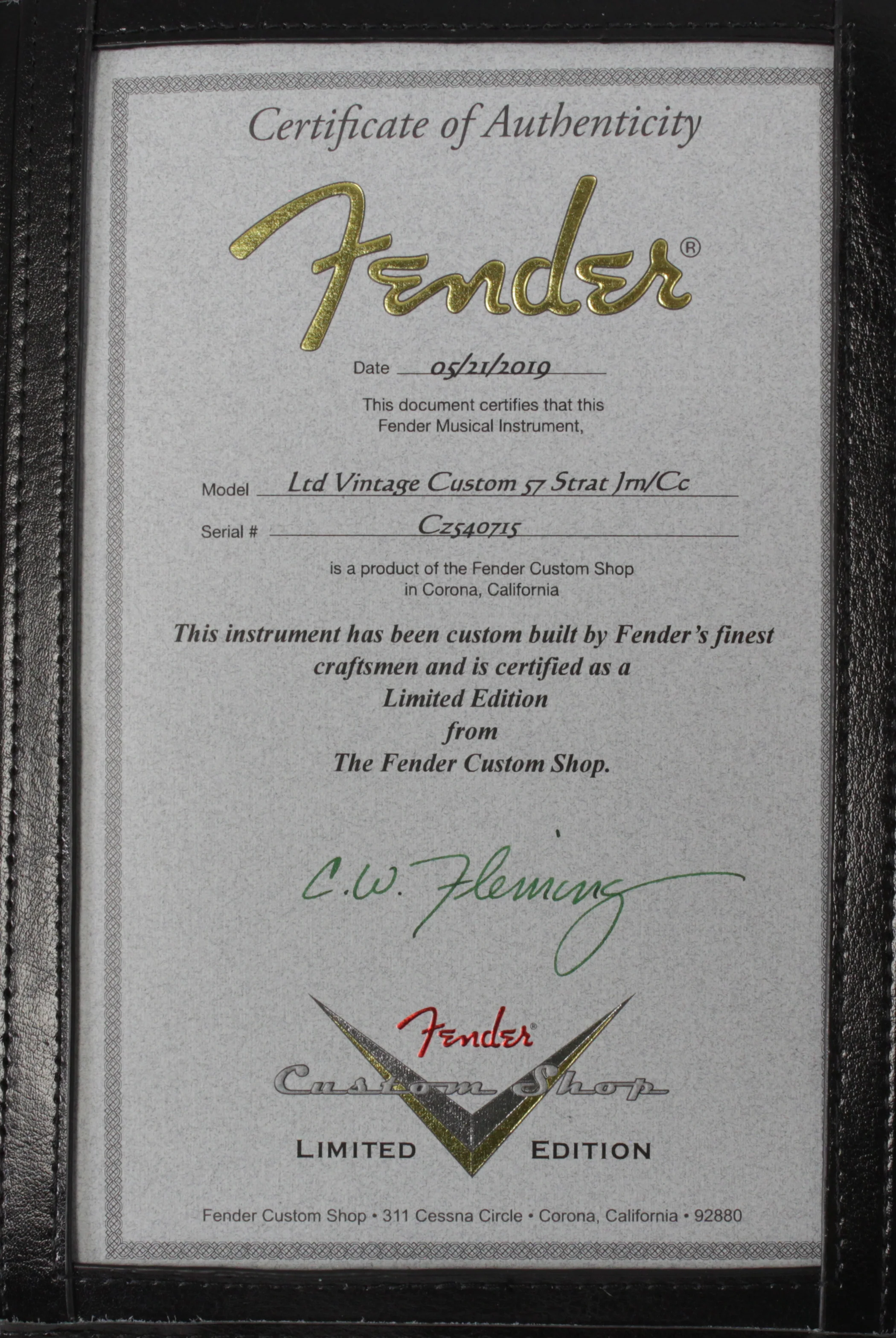 Fender Custom Shop 57 Vintage Custom Relic Strat Guitar, Wide Fade 2TS - Image 10