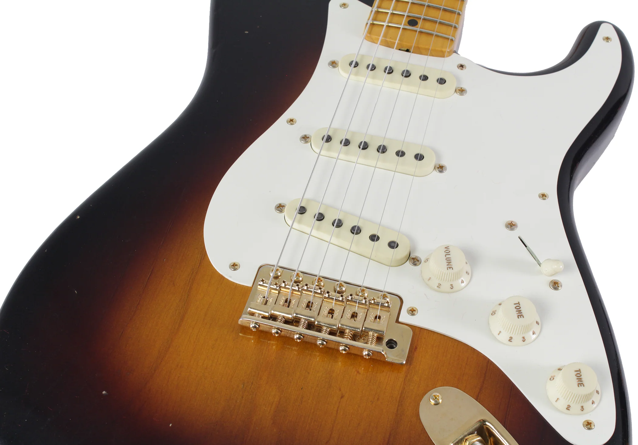 Fender Custom Shop 57 Vintage Custom Relic Strat Guitar, Wide Fade 2TS - Image 3