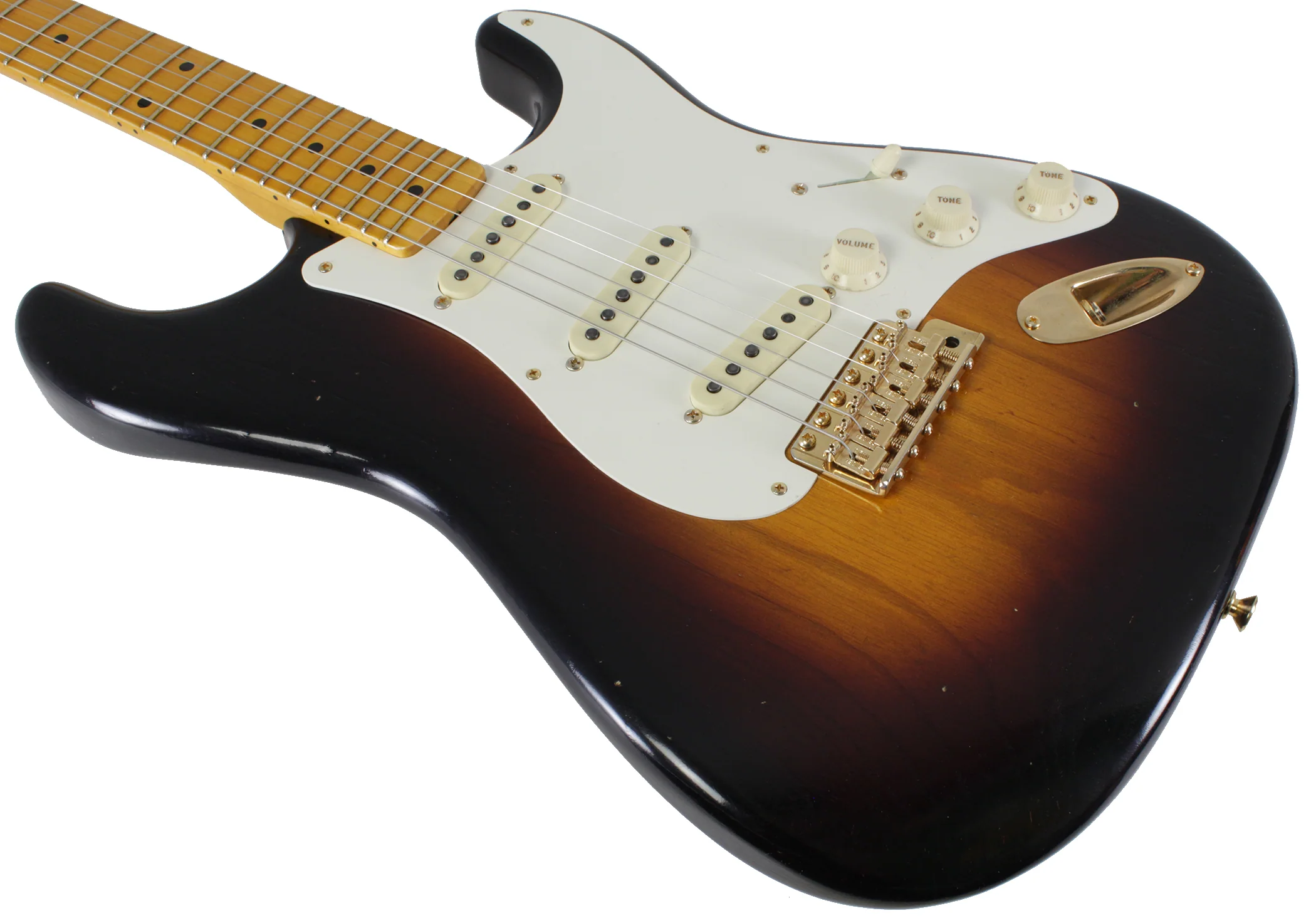 Fender Custom Shop 57 Vintage Custom Relic Strat Guitar, Wide Fade 2TS - Image 4