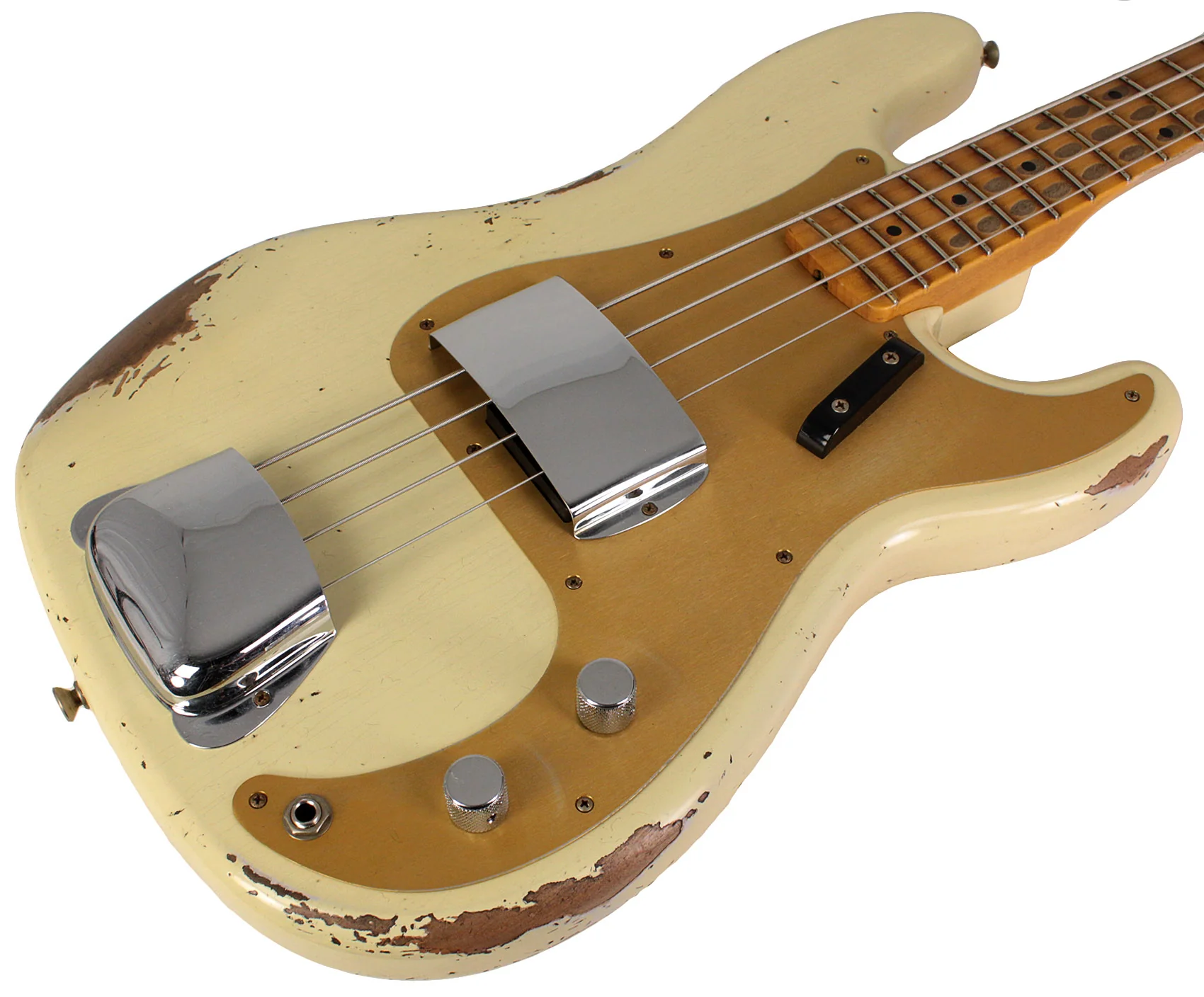 Fender Custom Shop 1958 Precision Bass, Heavy Relic, Vintage White - Image 2