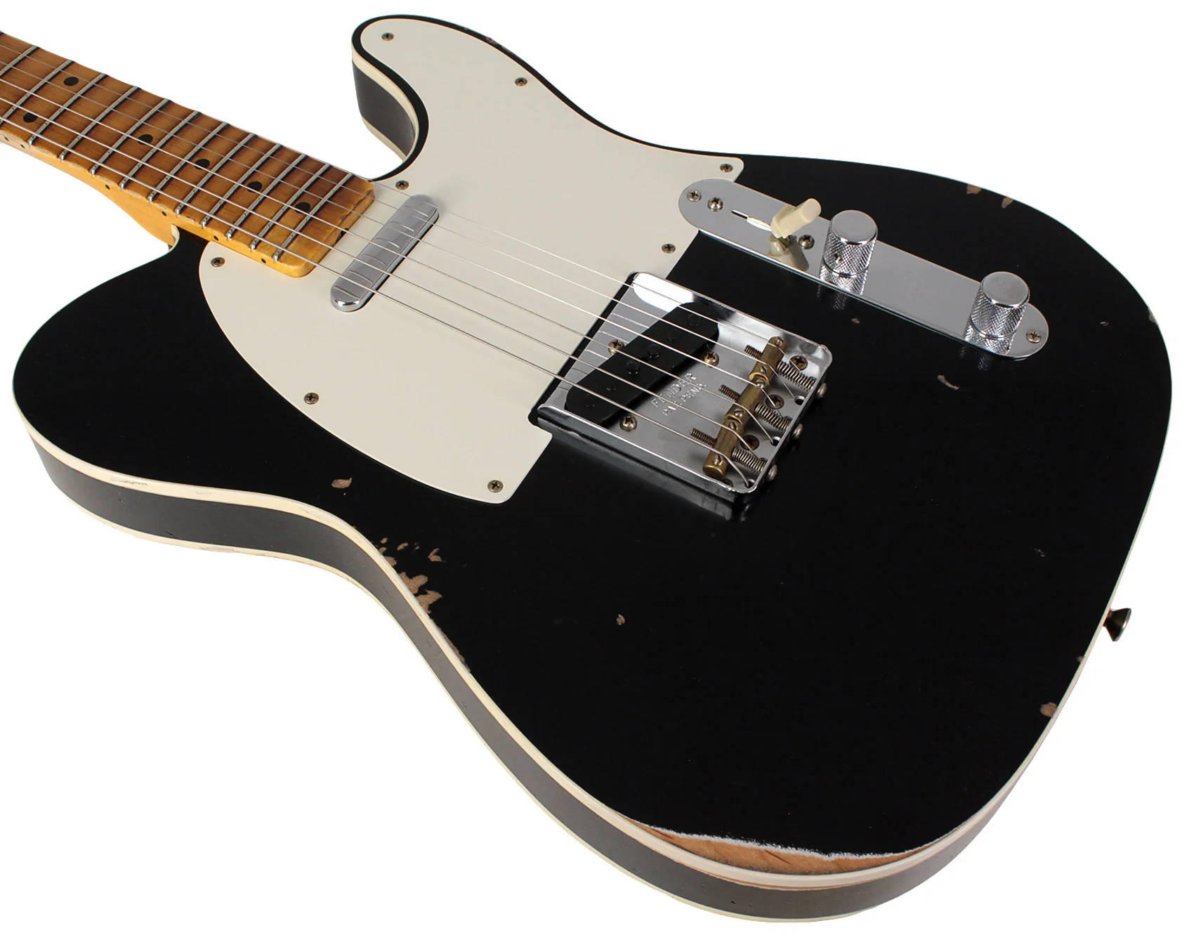 Fender Custom Shop 59 Tele Custom, Relic, Aged Black - Image 4