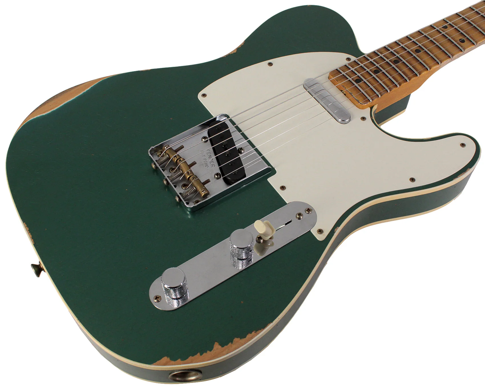 Fender Custom Shop 59 Tele Custom, Relic, Aged Sherwood Green Metallic - Image 2