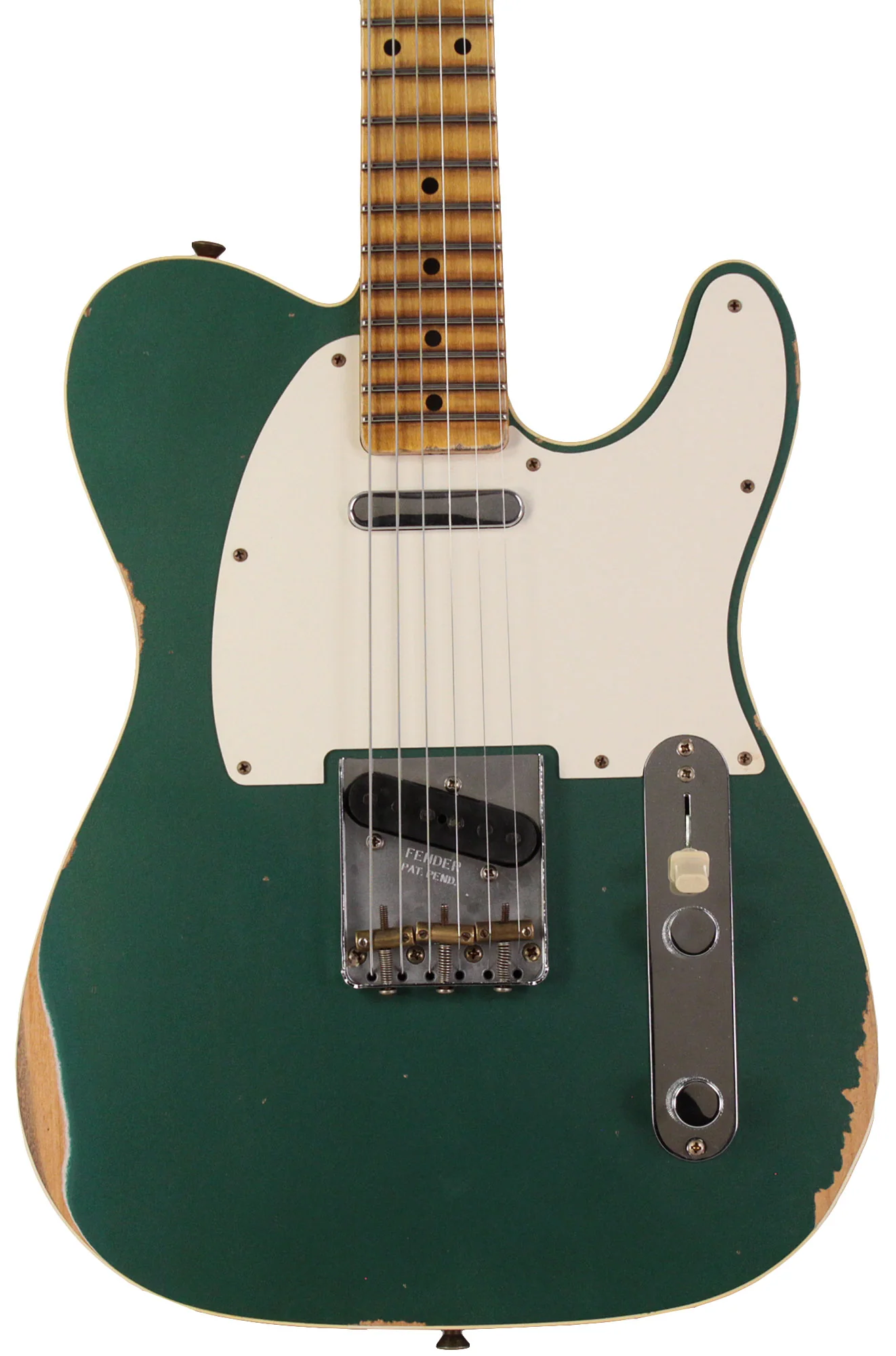 Fender Custom Shop 59 Tele Custom, Relic, Aged Sherwood Green Metallic - Image 5