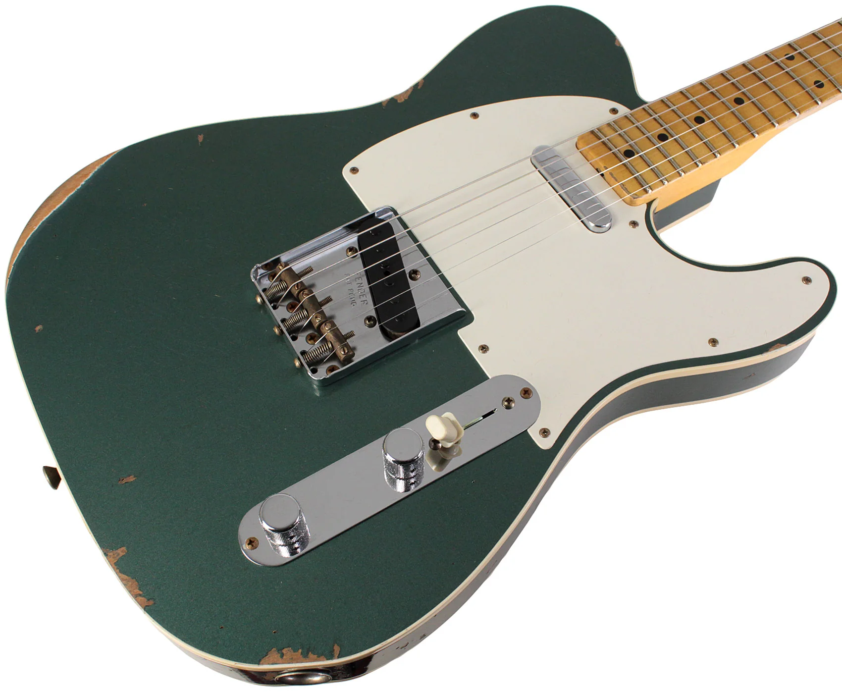 Fender Custom Shop 59 Tele Custom, Relic, Aged Sherwood Green Metallic - Image 2
