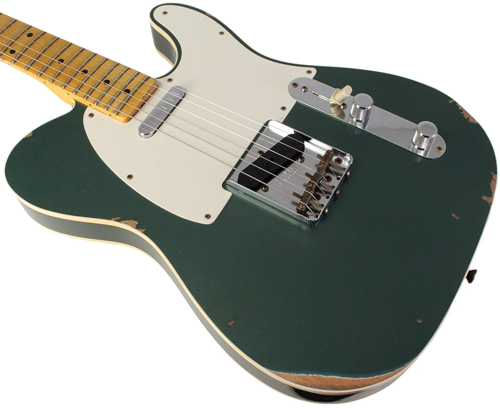 Fender Custom Shop 59 Tele Custom, Relic, Aged Sherwood Green Metallic - Image 4