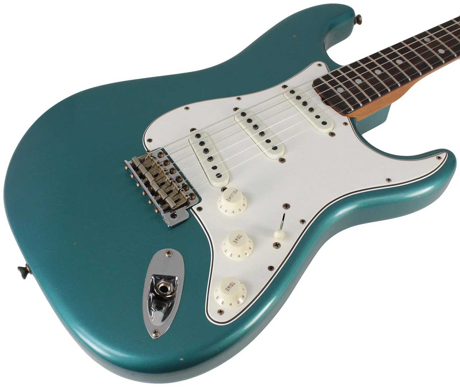 Fender Custom Shop Limited 64 Journeyman Strat Guitar, Aged Ocean Turquoise Metallic - Image 2