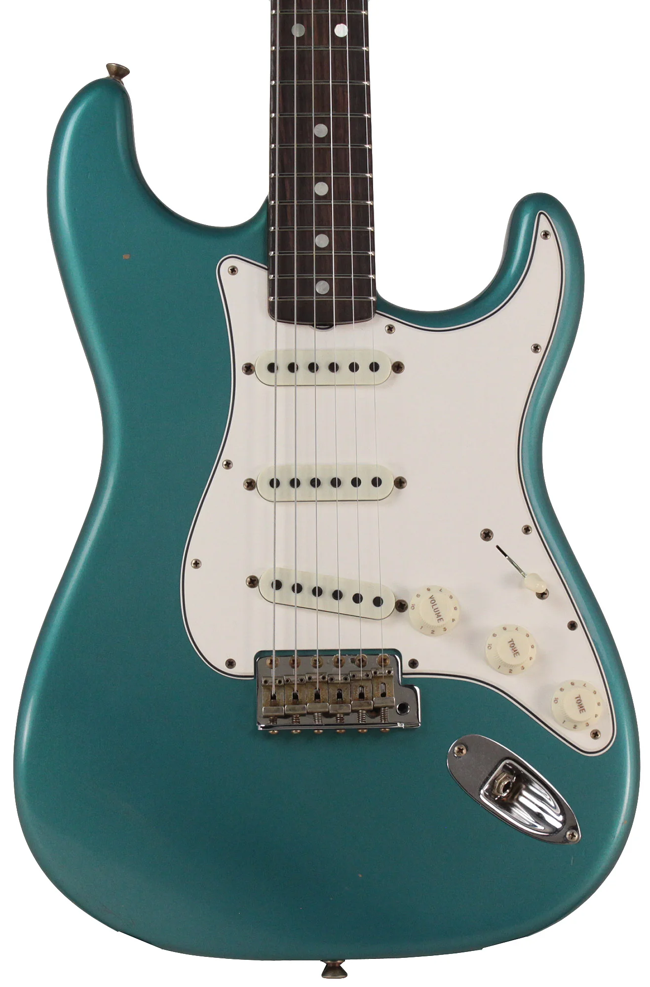 Fender Custom Shop Limited 64 Journeyman Strat Guitar, Aged Ocean Turquoise Metallic - Image 3