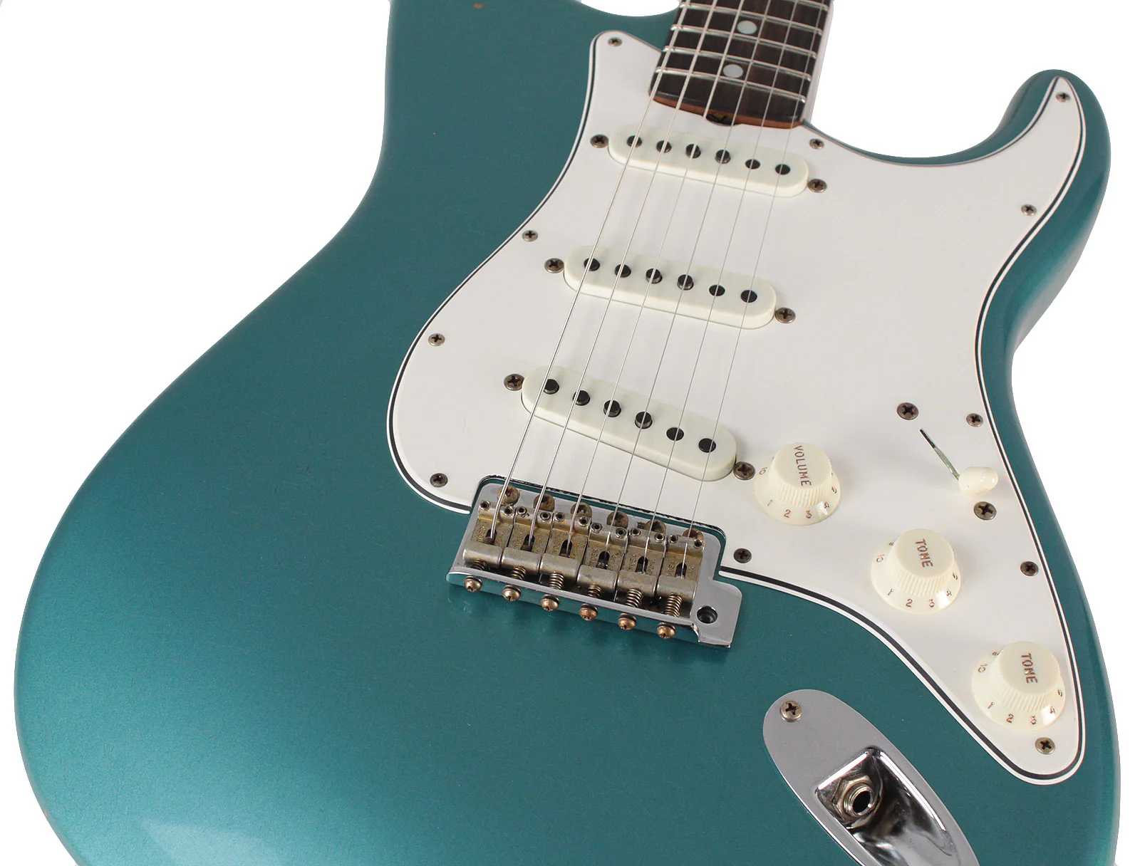 Fender Custom Shop Limited 64 Journeyman Strat Guitar, Aged Ocean Turquoise Metallic - Image 6