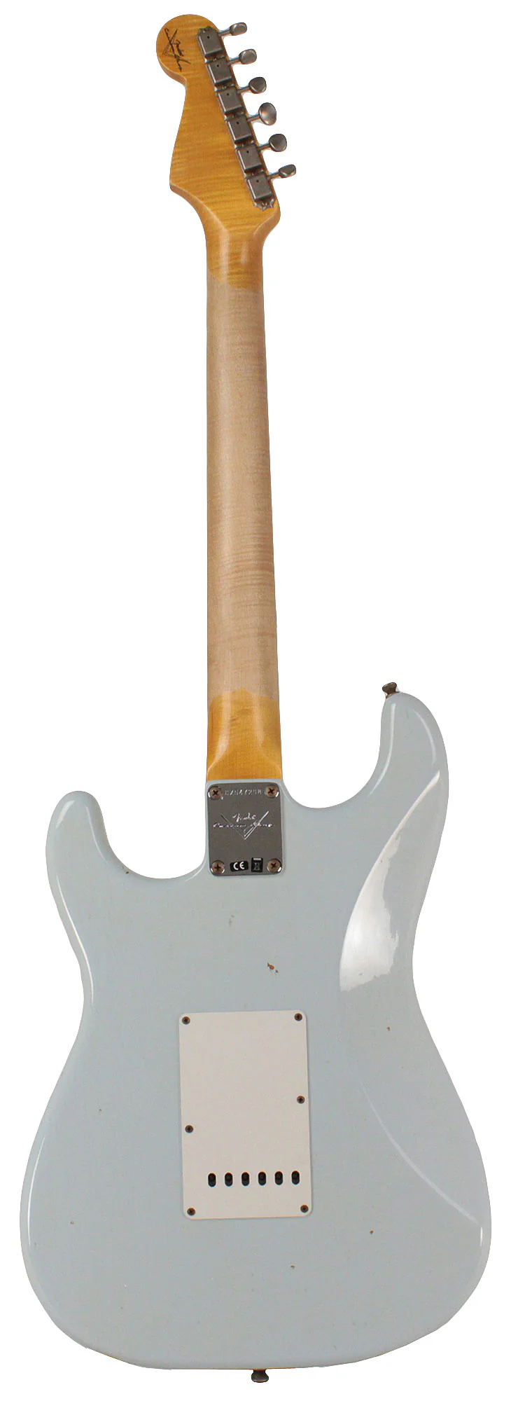 Fender Custom Shop 64 Journeyman Strat Guitar, Super Faded, Aged Sonic Blue - Image 7