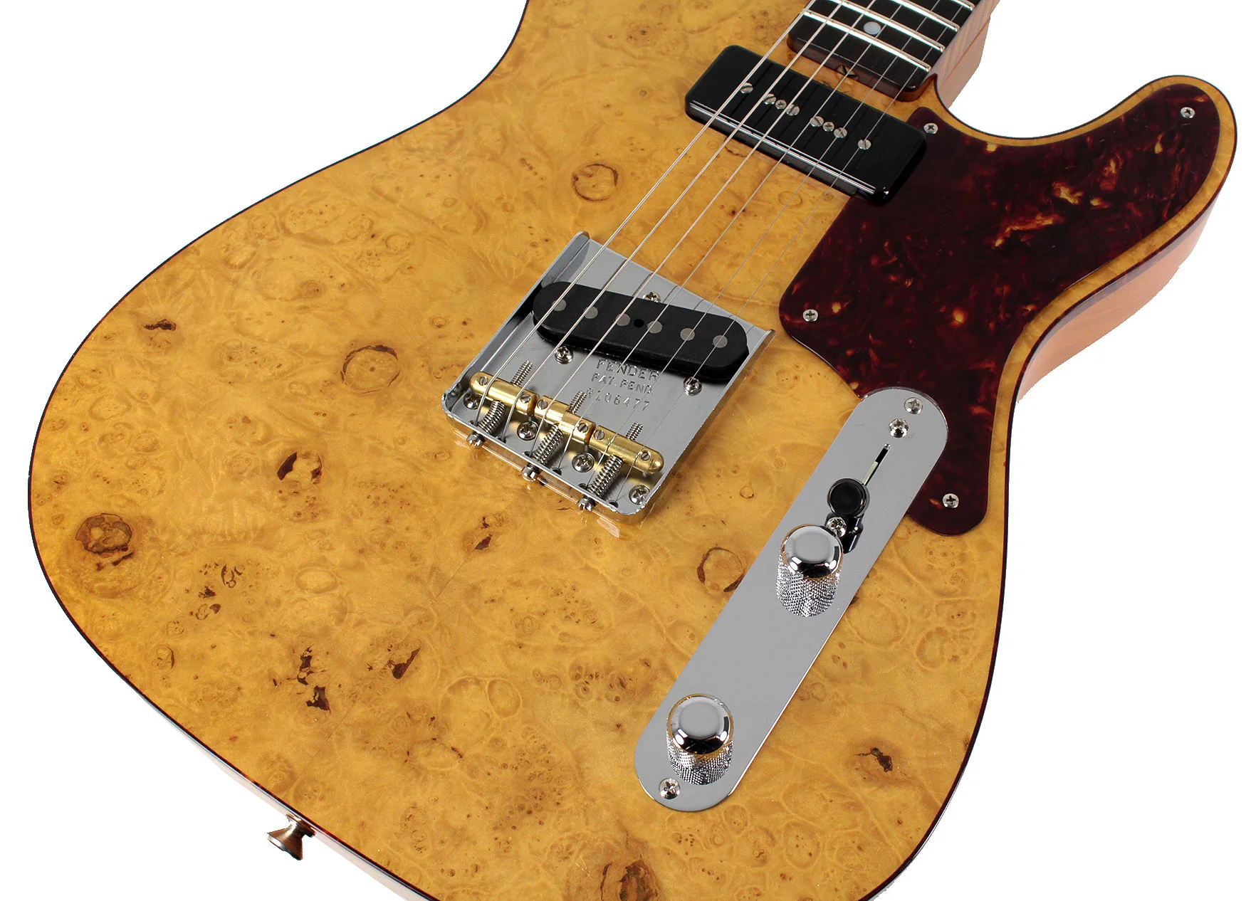 Fender Custom Shop Artisan Burl Maple Telecaster, Aged Natural - Image 4