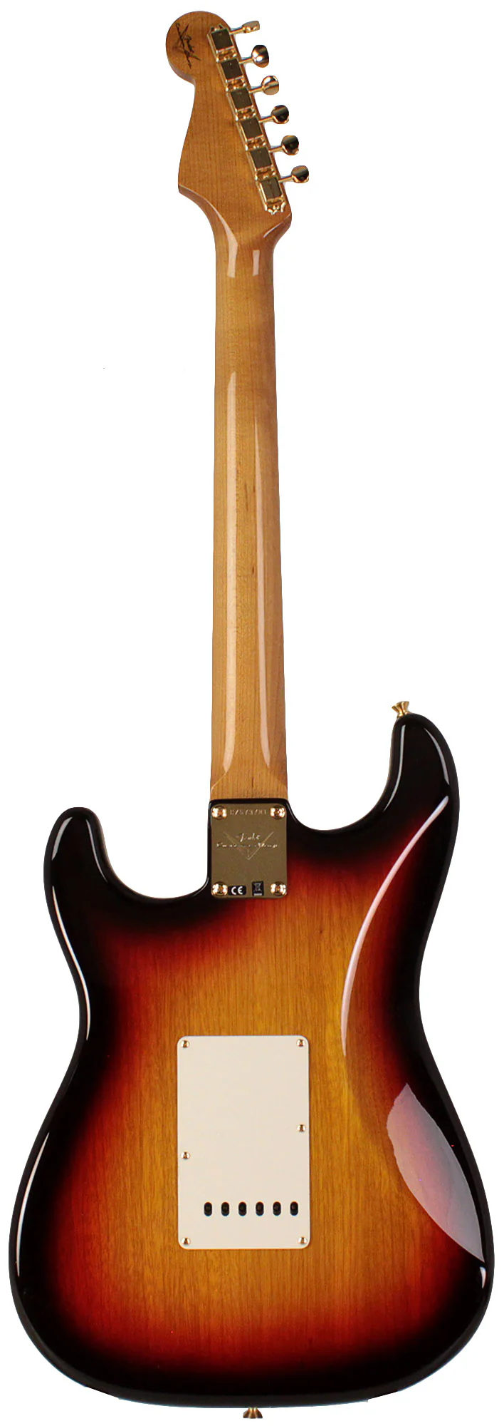 Fender Custom Shop Artisan Korina Thinline Stratocaster, Chocolate 3-Tone Sunburst - Image 7