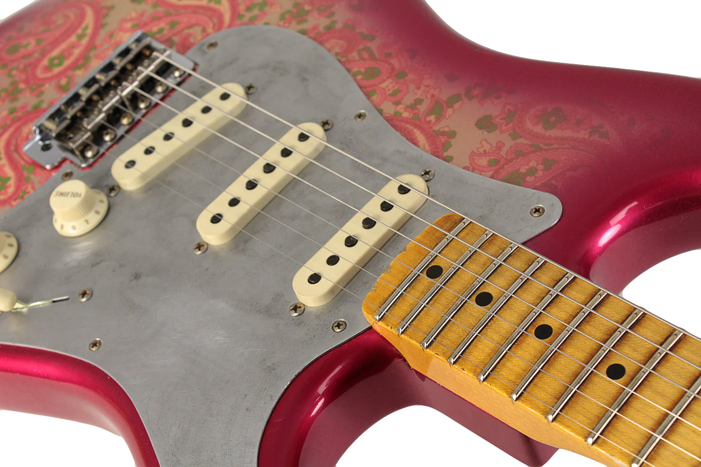 Fender Custom Shop Limited El Diablo Stratocaster, Relic, Aged Pink Paisley - Image 5