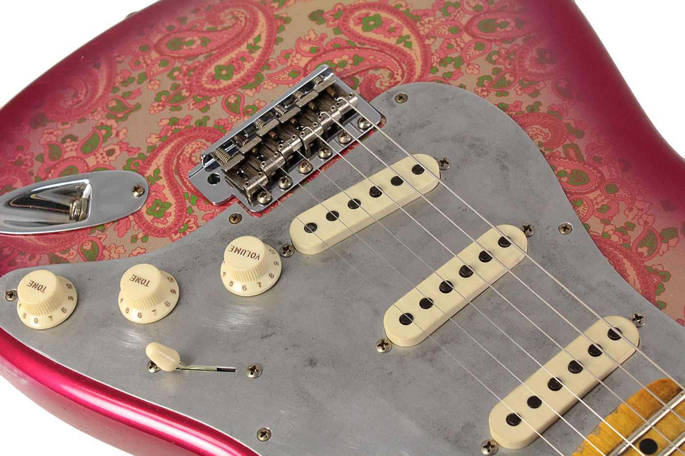 Fender Custom Shop Limited El Diablo Stratocaster, Relic, Aged Pink Paisley - Image 7