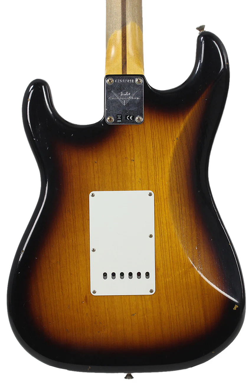 Fender Custom Shop Eric Clapton Journeyman Stratocaster Relic Guitar - 2-Tone Sunburst - Image 4
