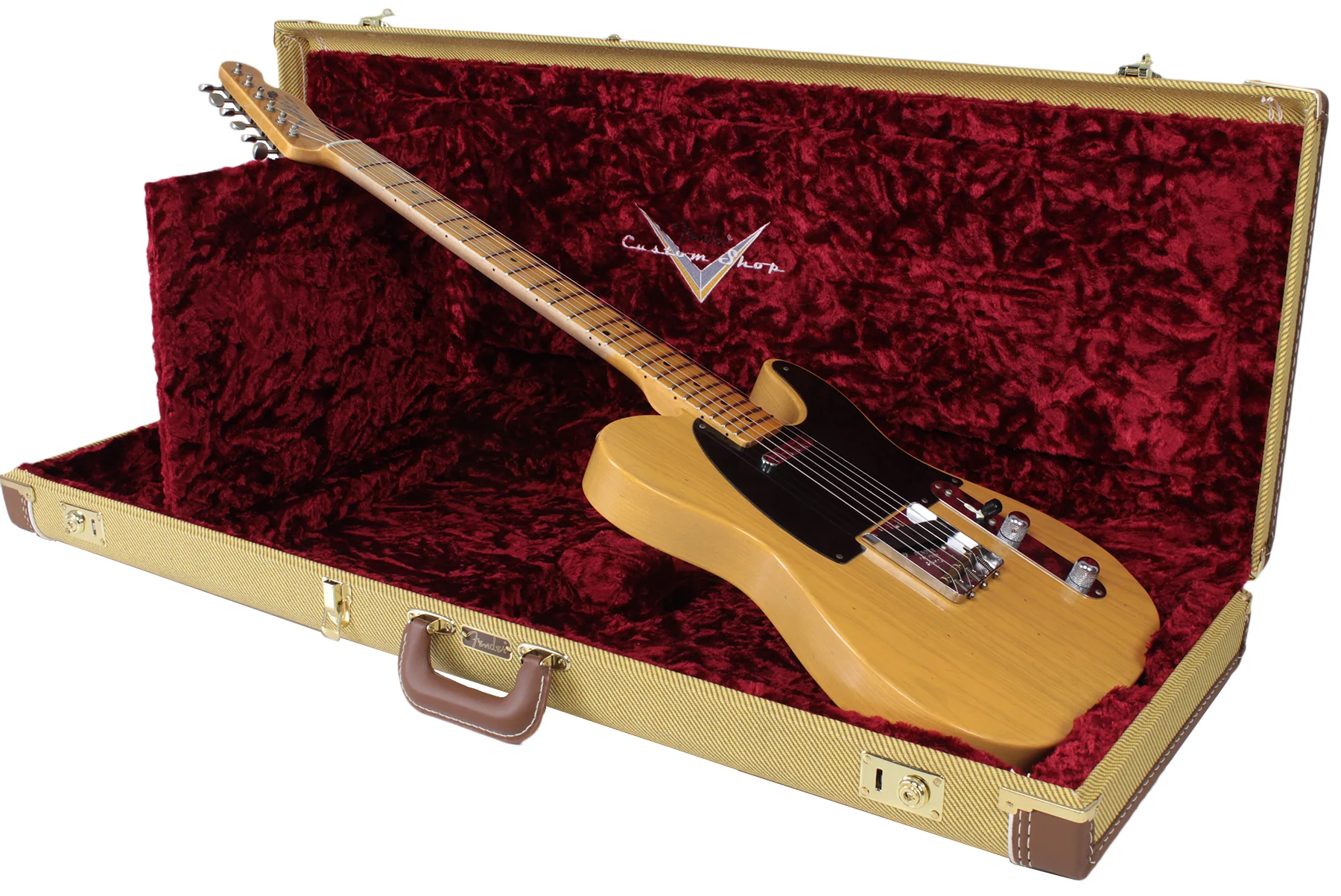 Fender Custom Shop Flash Coat '52 Tele Guitar, Butterscotch Blonde - Image 11