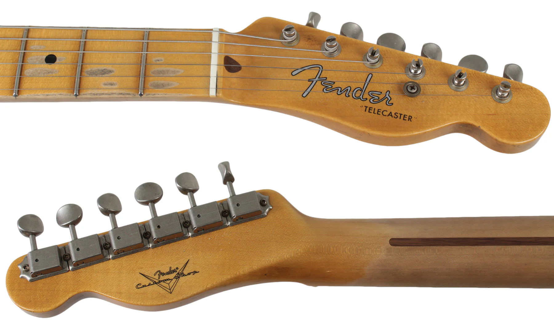 Fender Custom Shop Flash Coat '52 Tele Guitar, Butterscotch Blonde - Image 8