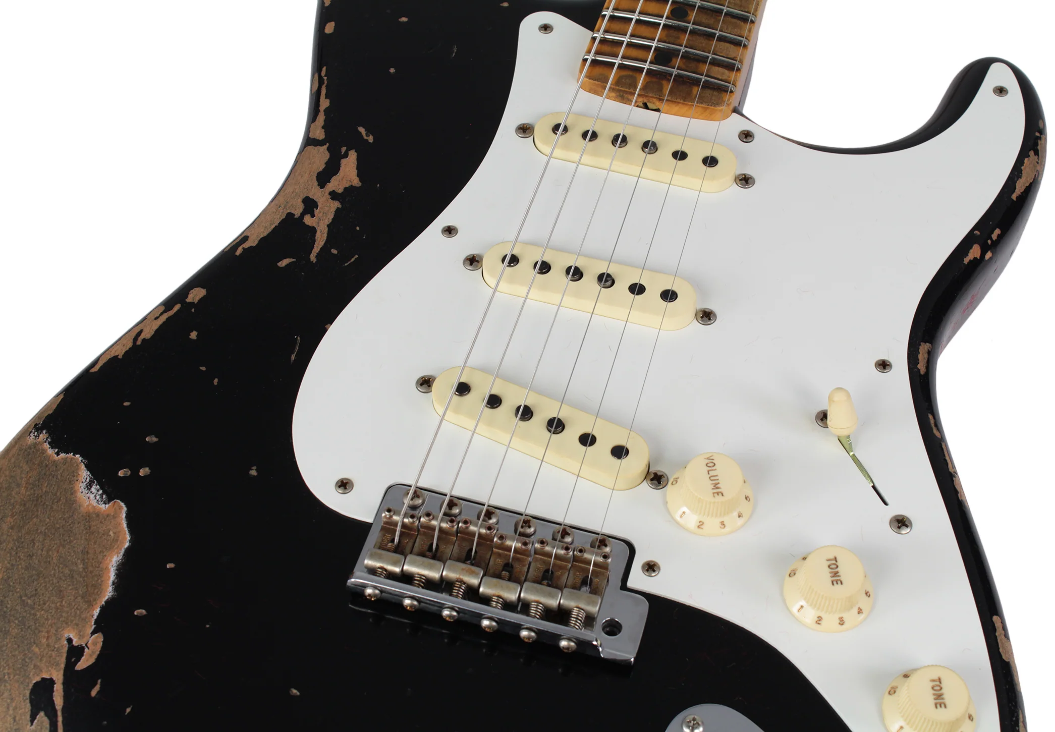 Fender Custom Shop Heavy Relic 1958 Stratocaster, Aged Black - Image 6