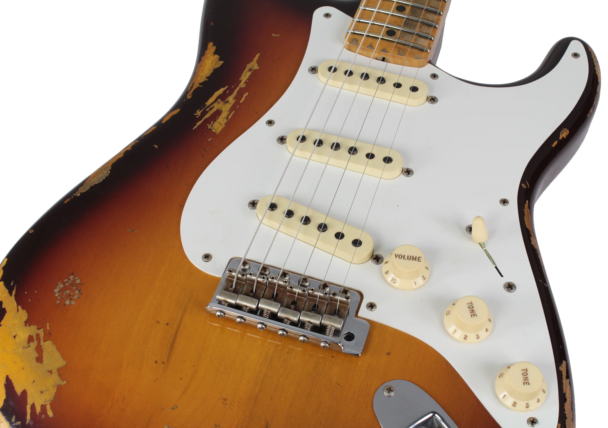 Fender Custom Shop Heavy Relic 1958 Stratocaster, Chocolate 3TS - Image 6