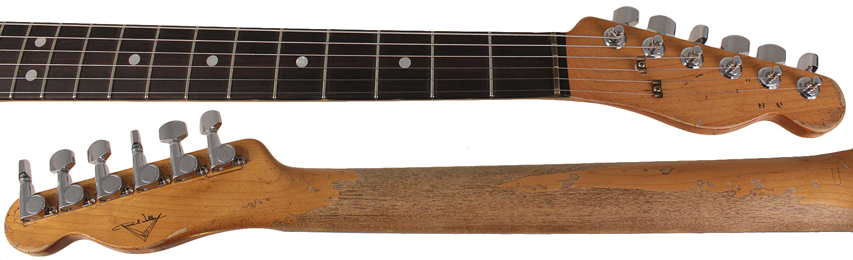 Fender Custom Shop Masterbuilt Joe Strummer Telecaster, Limited, Super Heavy Relic, Aged Black over 3-Color Sunburst - Image 9