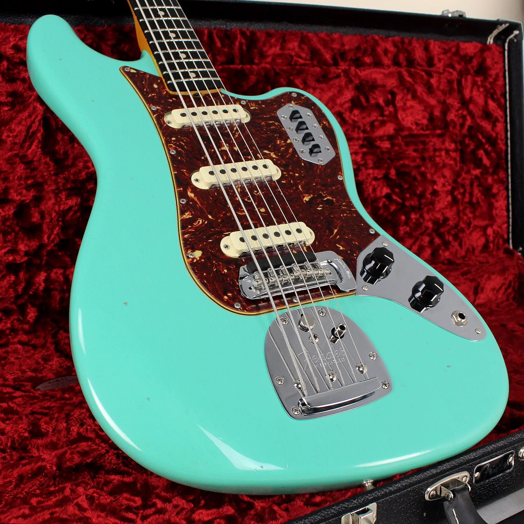 Fender Custom Shop Journeyman 1963 Bass VI, Faded, Aged Sea Foam Green - Image 11