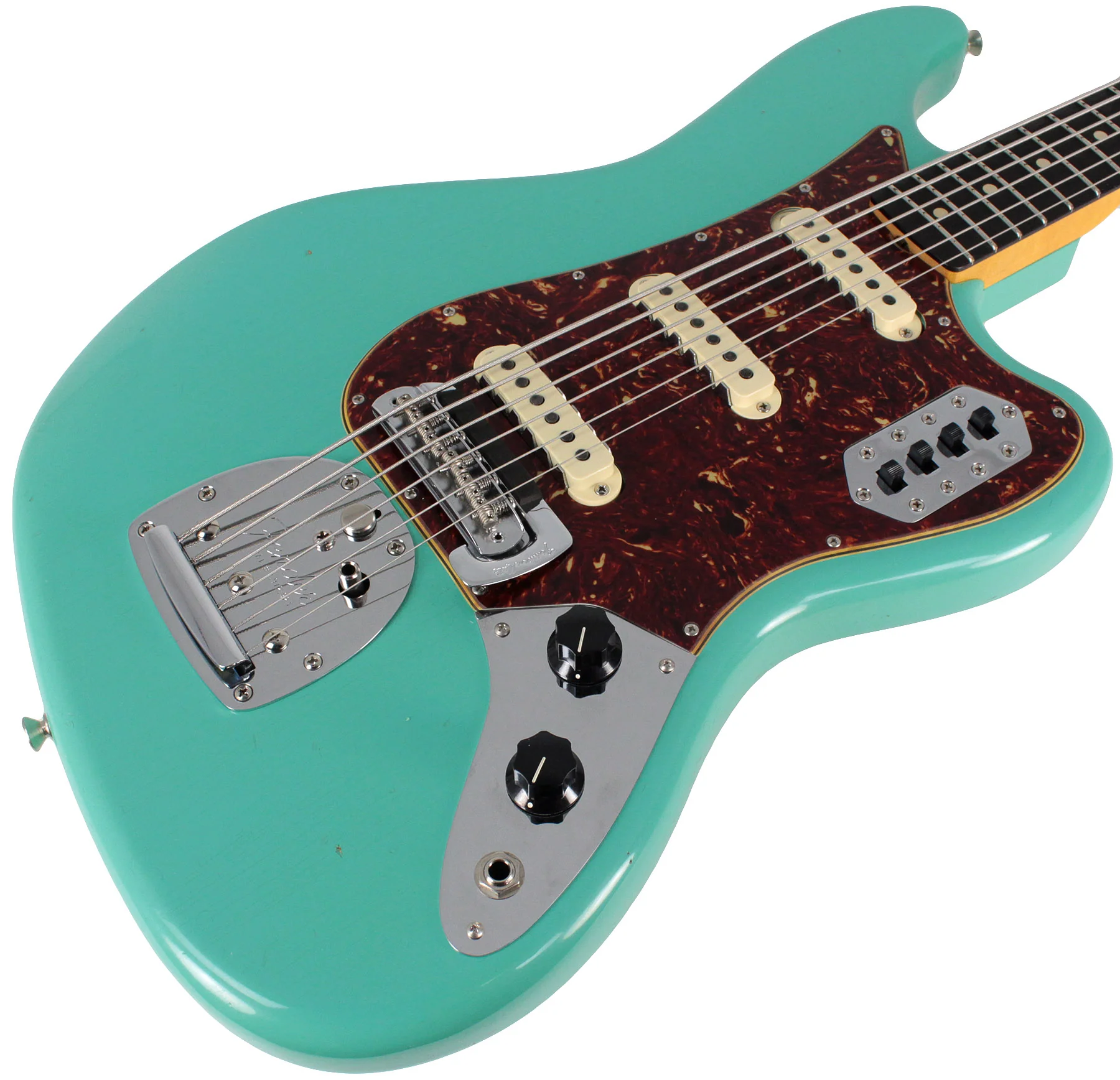 Fender Custom Shop Journeyman 1963 Bass VI, Faded, Aged Sea Foam Green - Image 2